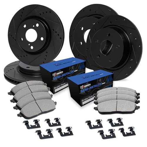 Image of R1 Concepts Front and Rear Brake Kit Fits 2004 Toyota Camry
