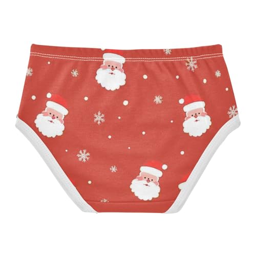 Girls' Cotton Briefs Comfort Color for Baby Girls Christmas Santa2