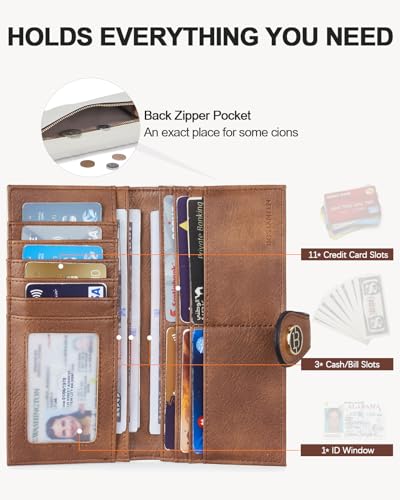 BOSTANTEN Quilted Crossbody Bags for Women ＆ Slim Wallet Women Leather RFID Blocking Credit Card Holder2