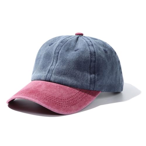 MuziZy Gorra de béisbol de mezclilla lavada a la moda for hombres y mujeres gorras descoloridas desgastadas sombreros de protección solar gorras de béisbol ajustables sombreros for deportes al aire li