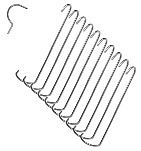 10 Stück Räucherhaken Standard 12cm Smoking Hooks Fisch Räuchern Forelle Aal