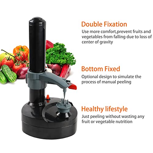 Electric Potato Peeler with 23 Replacement Blades Rotato Express Stainless Steel Automatic Rotating Fruits Fruit Potato Peeler Vegetables Cutter Apple Paring Machine Kitchen Peeling Tool by BXXLOOKG - Image 5