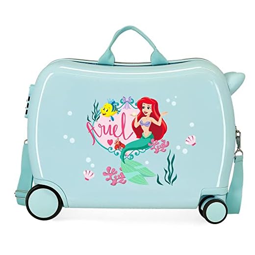 Disney Princess Celebration Maleta Infantil Verde 50x38x20 cms Rígida ABS Cierre de combinación Lateral 34L 3 kgs 4 Equipaje de Mano