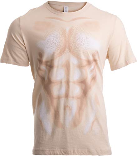 Ann Arbor T-shirt Co. Unisex Adult Muscle Man | Funny Halloween Costume Sexy Shirtless Man Costume XL Natural