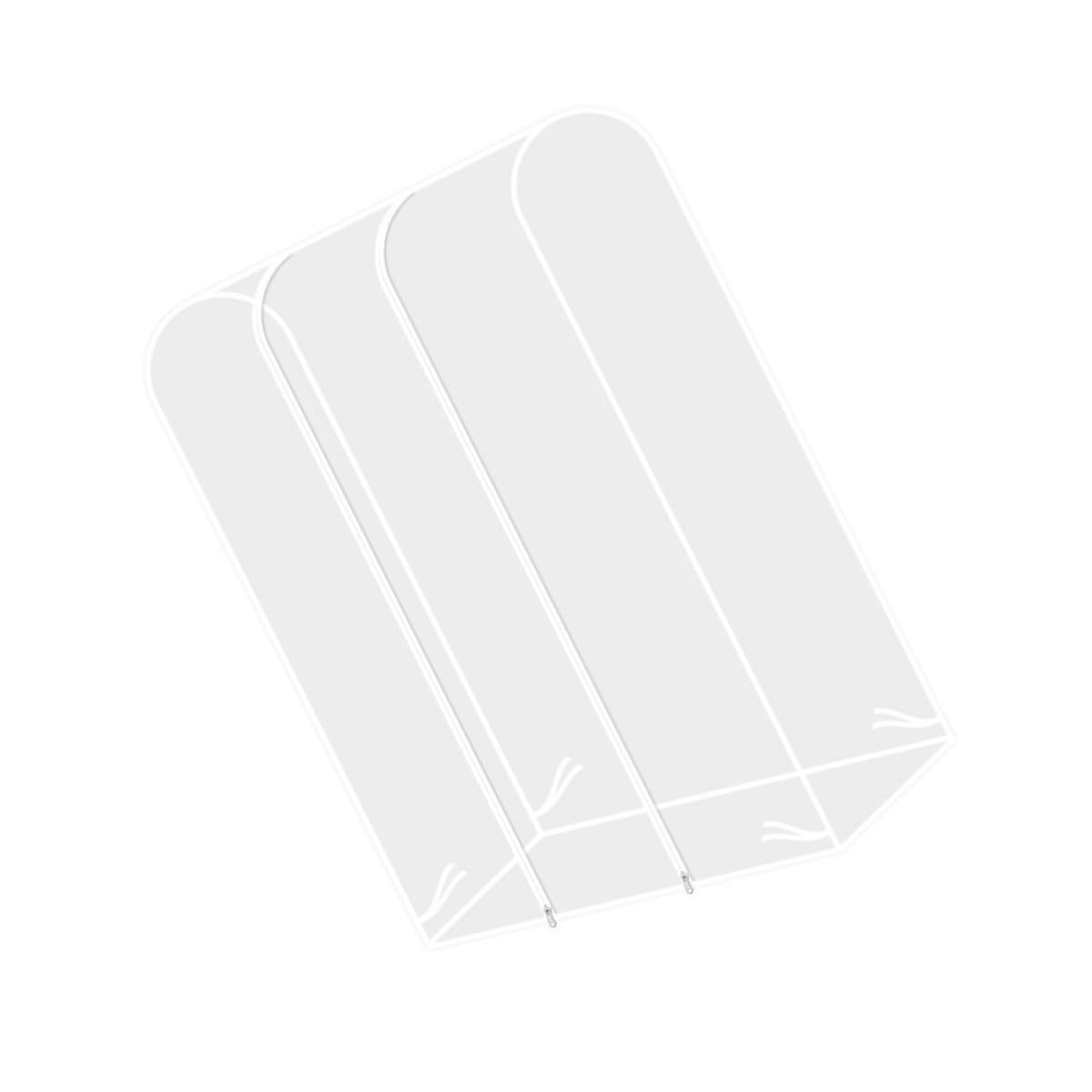 Transparente Kleiderständerhülle Praktischen Befestigungsseilen mit 2 Reißverschlüssen aus Peva Kleiderständer mit Wasserfester Schutzabdeckung für 120x50x150cm