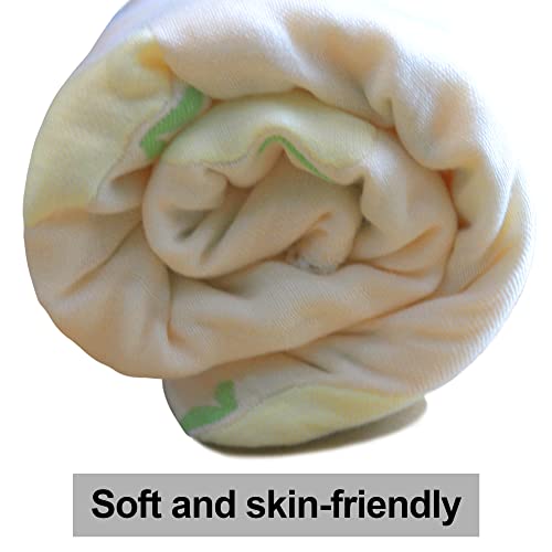Image of Baby Muslin Bath Towels Super Soft Cotton Receiving Blanket for Baby's Delicate Skin Animal Print Summer Breathable Cotton Baby Bath Towel (Green)