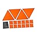 Xgdsnly High Visibility Orange Security Signs Kit Attachments Lightweight Waterproof Accessory Smooth Surface Portable