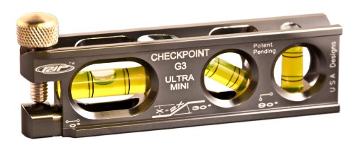 CHECKPOINT 0303PL Ultra-Mini G3 Torpedo Level, Platinum