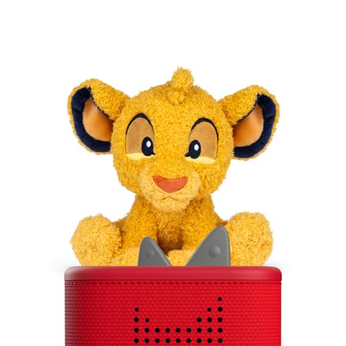 tonies Cuddle Toniebox Disney Der König der Löwen Cuddle Simba Plüsch-Hörfigur mit 3 Geschichten zum Kuscheln für Kinder ab 3 Jahren Spielzeit ca. 37 Minuten