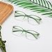 2Pairs VisionGlobal Portable Progressive Multifocal Glasses, Photochromic Gray Sunglasses for Unisex （Clear Green,+0.00/+1.25Magnification ）
