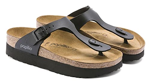 Image of Papillio Womens Gizeh Platform Birko-Flor Black Sandals 7 US