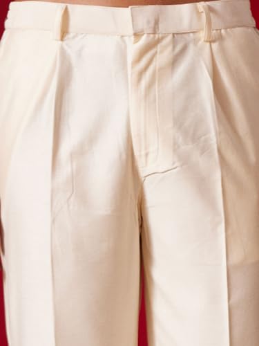 Image of VASTRAMAY Men's Silk Blend Kurta and Pyjama Set