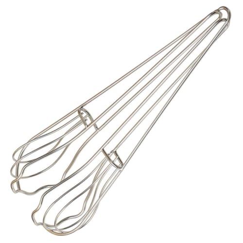FESTFENDS Batidor de Huevo Manual de Acero Inoxidable 304 Ligero y Compacto Diseño Pulido Fino para Cocina Fácil de Usar y Almacenar