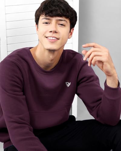 Image of EYEBOGLER Men's Cotton Blend Round Neck Sweatshirt