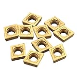 10x CNC Hartmetall-Einsatzschneider Wendeschneid Drehmaschine Fräseinsätze Drehen, CCMT060204