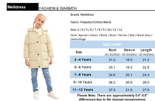 Meilidress Girls Boys Long Hooded Puffer Jacket Kids Winter Thick Padded Down Coats #TOP5