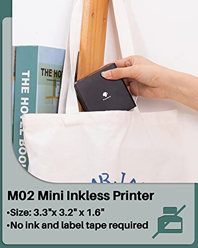 Phomemo M02 Miniprinter, fotoprinter voor smartphones, bluetooth, stickers, geleverd met 3 rollen plakpapier, te… - Image 6