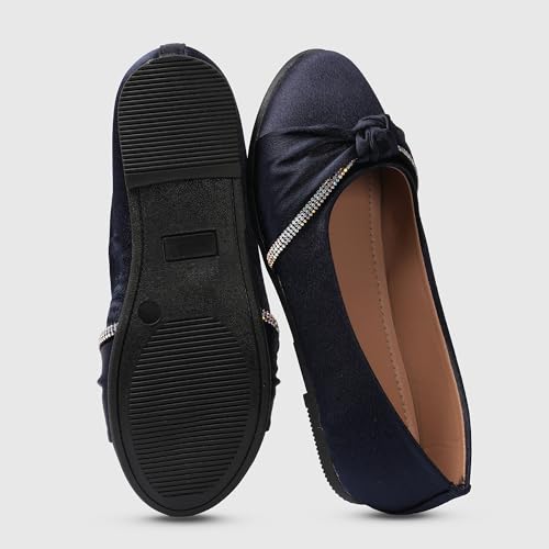 Image of toothless Kids Girls Belly Shoes | Shimmer Ballerinas with Rhinestone Detail | Comfortable Slip-On Ballet Flats, Festive Occasions & Weddings