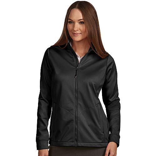 Antigua Women's Golf Long Sleeve Full-Zip Jacket L Black