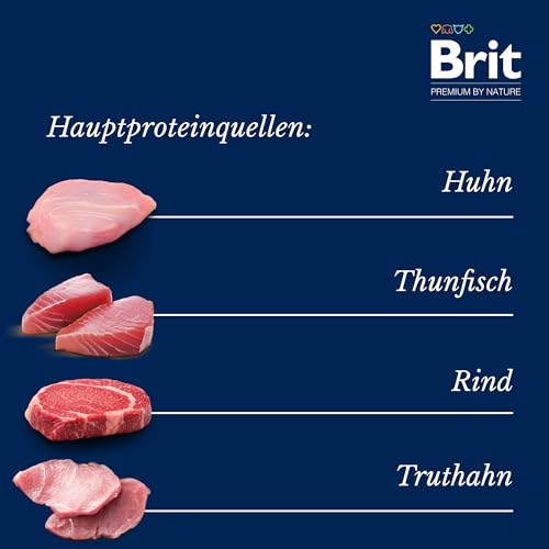 Brit Premium Delicate Nassfutter Multipack für Katzen, zarte Filets in Soße, Huhn, Truthahn, Rind & Thunfisch, proteinreiches Katzenfutter, 12 x 85 g – Bild 5