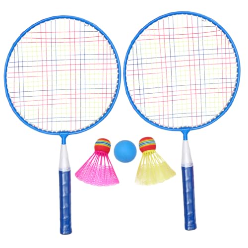 HONMEET Badminton Racket Set for Boys and Girls for Backyards Soft Rackets Nylon Material