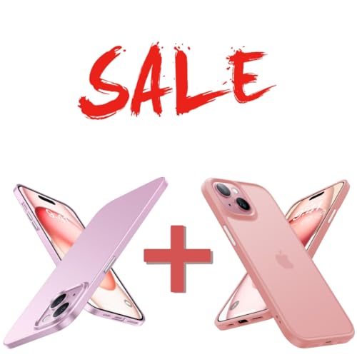 TORRAS Slim Fit & Shockproof Designed for iPhone 15 Case, Pink