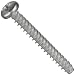 Steel Thread Rolling Screw for Plastic, Zinc Plated, Pan Head, Phillips Drive, #2-28 Thread Size, 3/4" Length (Pack of 50)