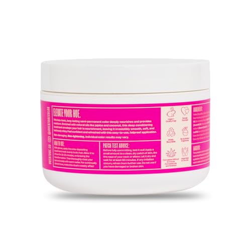 Image of Overtone Color Depositing Conditioner - 8 oz Semi Permanent Hair Color with Shea Butter & Coconut Oil - Vegan, Cruelty-Free - Extreme Magenta