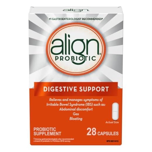 Align Probiotic Digestive Support, IBS Symptom Relief such as Gas, Abdominal Discomfort, Bloating, #1 Doctor Recommended Probiotic Brand*, Contributes to a Natural Healthy Intestinal Flora, 28 Capsules