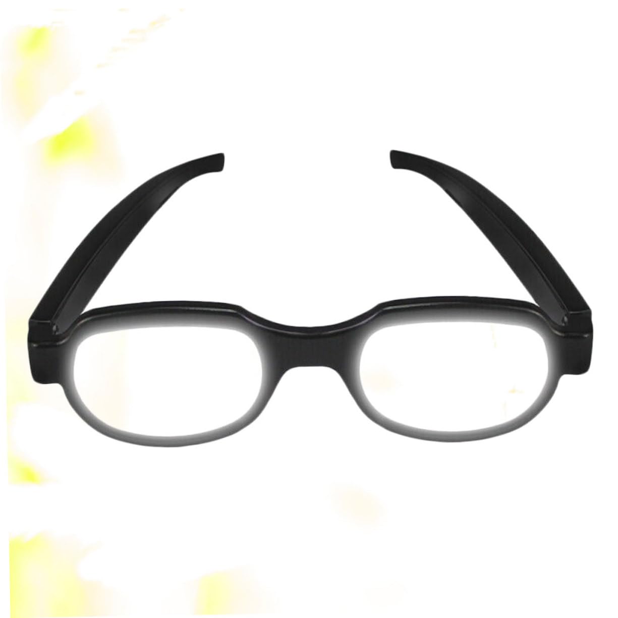 Healvian Gafas Luminosas LED USB de Plástico Negras para Fiesta