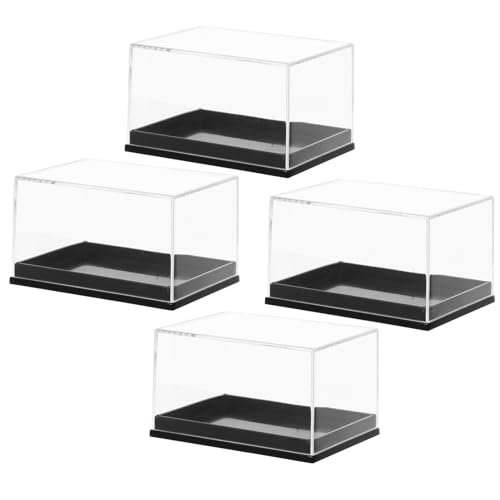 MUCKLILY Pcs Display Box for Stones Mini Specimen Storage Case Sample Organizer for Rocks Plastic Rock Container