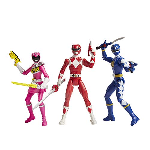 Power Rangers Beast Morphers Special Episode 3-Pack Action Figure Toys Dino Thunder Blue Ranger, Mighty Morphin Red Ranger, Dino Charge Pink Ranger (Amazon Exclusive) - Thumbnail 5