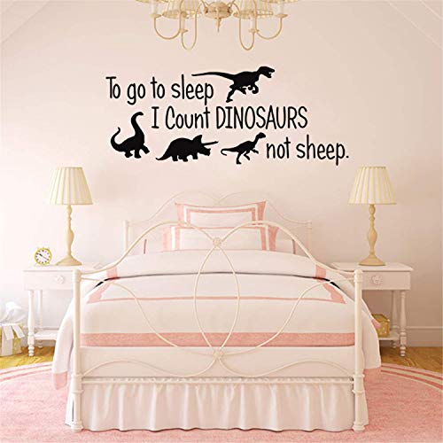 Vinilo Decorativo Pared Dinosaurios Negro 57x24 cm miniatura 3