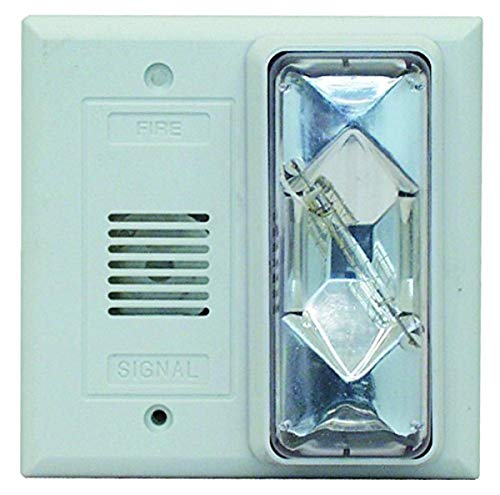 Edwards Signaling Horn Strobe,Clear,4-1/2 In. H,24VAC/DC 6536-G5-1 Each