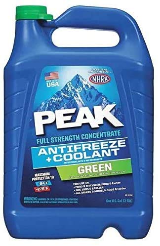 PEAK Antifreeze Coolant Green Full Strength, Full Strength Concentrate 1 gal.
