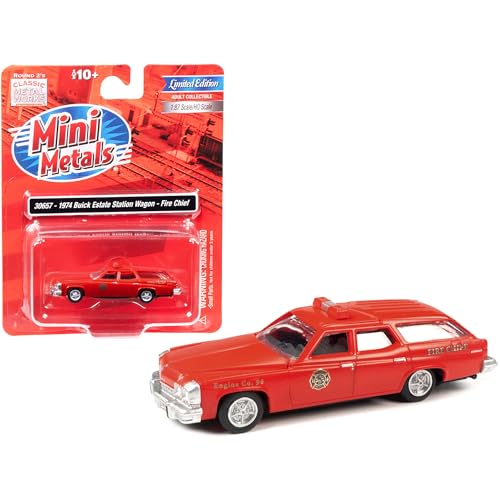 Modelo 1974 Buick Estate Station Wagon 1:87 Rojo
