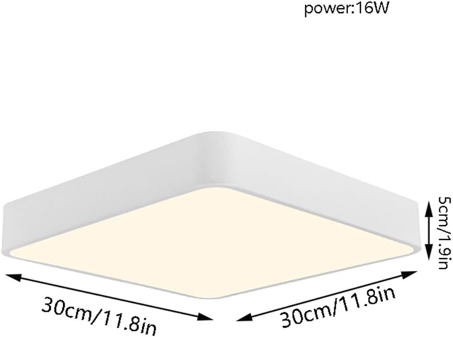 Dimmable Ceiling Lighting, Square Ceiling Light, Creative Personality Lamp, Close to Ceiling Light Fixtures, It Can Be Used in Bedroom, Dining Room, Living Room, Etc.