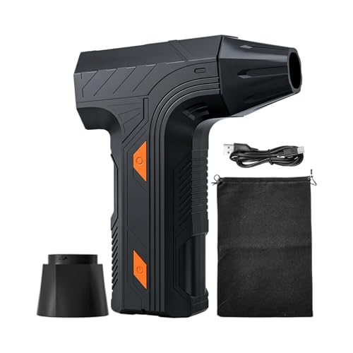 Extractor de polvo eléctrico de aire comprimido | 80000 rpm recargable 3 velocidades bajo ruido, mini soplador para teclado y aire con ventilador – para casa, oficina, PC, interior de coche, cámara