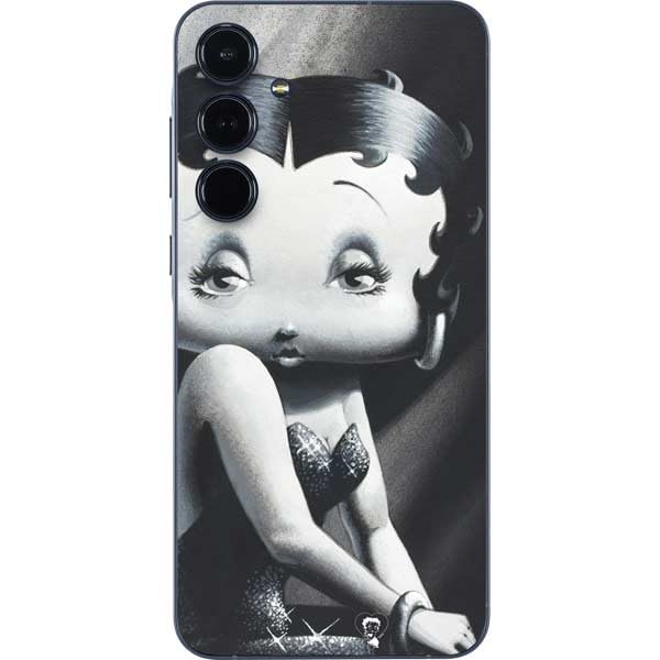 Skinit Decal Phone Skin Compatible with Galaxy A36 5G - Officially Licensed Betty Boop Black and White Design