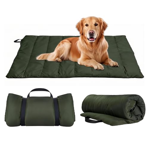 Lit de Voyage pour Chien, Portable, étanche, Enroulable pour Chien, Lit de Camping et...