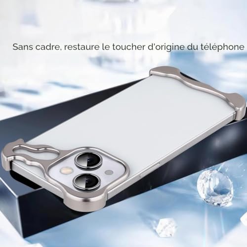 Coque iPhone 15 Plus aluminium rigide évite rayure et casse - 5