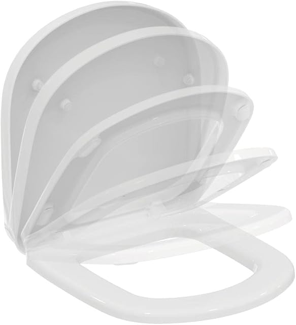 Ideal Standard Tempo/Kheops Soft Close Toilet Seat and Cover for Short Projection Bowls, T679901, White