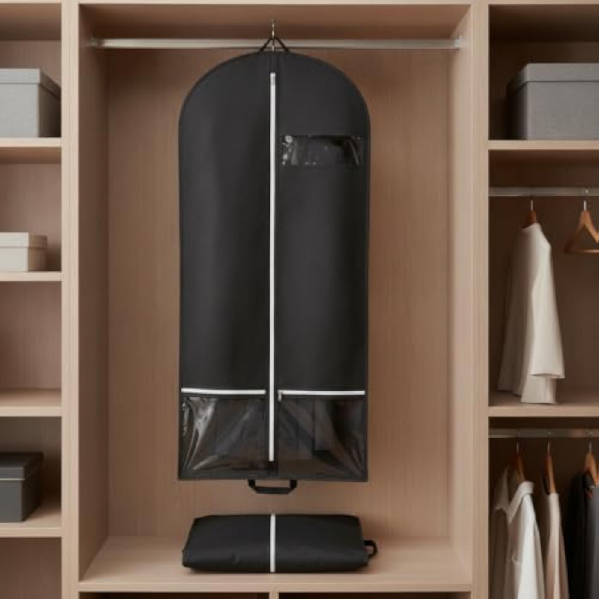 Heavy Duty Garment Storage Bags with Hanging Hook, 3-Pack