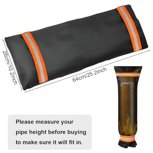 Vicloon Outside Tap Covers for Winter 1pcs 26 * 64cm Large Outdoor Tap Cover Insulated Protector - Image 2