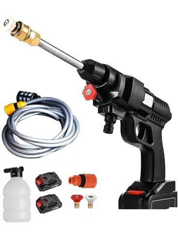 Immagine prodotto: batteria 48v 8000Mah Idropulitrice portatile con 2 batterie Idropulitrice ad alta pressione a batteria per il lavaggio di auto Pulizia di pavimenti