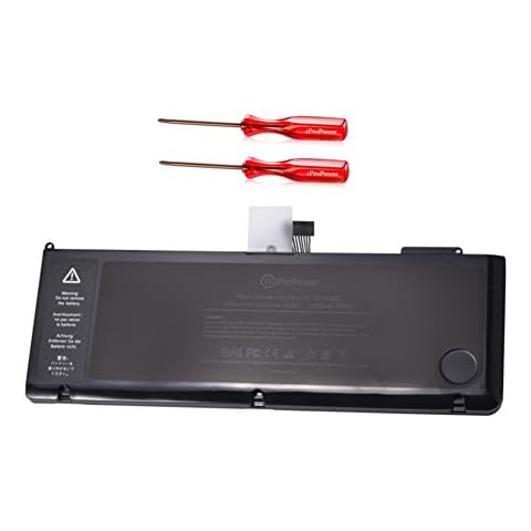 iProPower A1382 7200mAh Replacement Battery for Laptop Apple MacBook Pro 15" inch A1286 [Only for Early 2011, Late 2011, Mid 2012 Version] High Capacity 10.95V/77.5Wh Battery Cover
