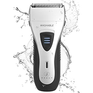 Foil Shaver for Men, Electric Razor for Men, Wet/Dry IPX7 Waterproof Electric Shavers for Men with Pop-up Beard Trimmer, Cordless Rechargeable Mens Razor – YS5800 Silver & Black