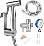 Alldealz Bidet Sprayer for Toilet, Handheld Cloth Diaper Sprayer, Bathroom Jet Sprayer Kit Spray Attachment with Hose.