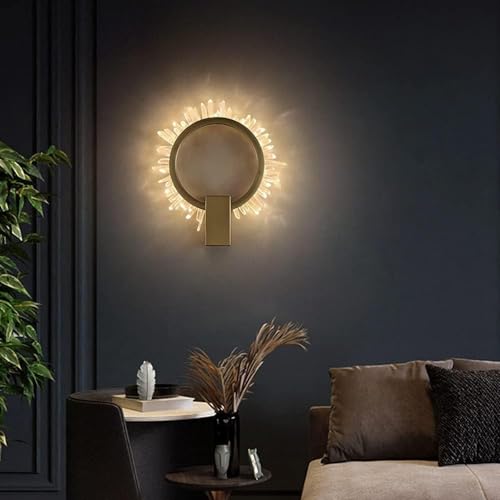 Applique murale cristal dorée moderne pour illuminer vos soirées