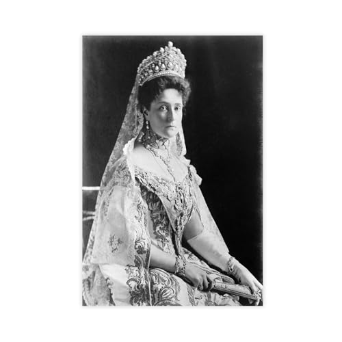 Tsarina Alexandra portrait sur toile art mural chambre moderne